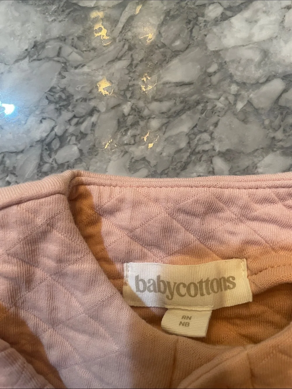 Quilted Pink Newborn Baby Matching Set